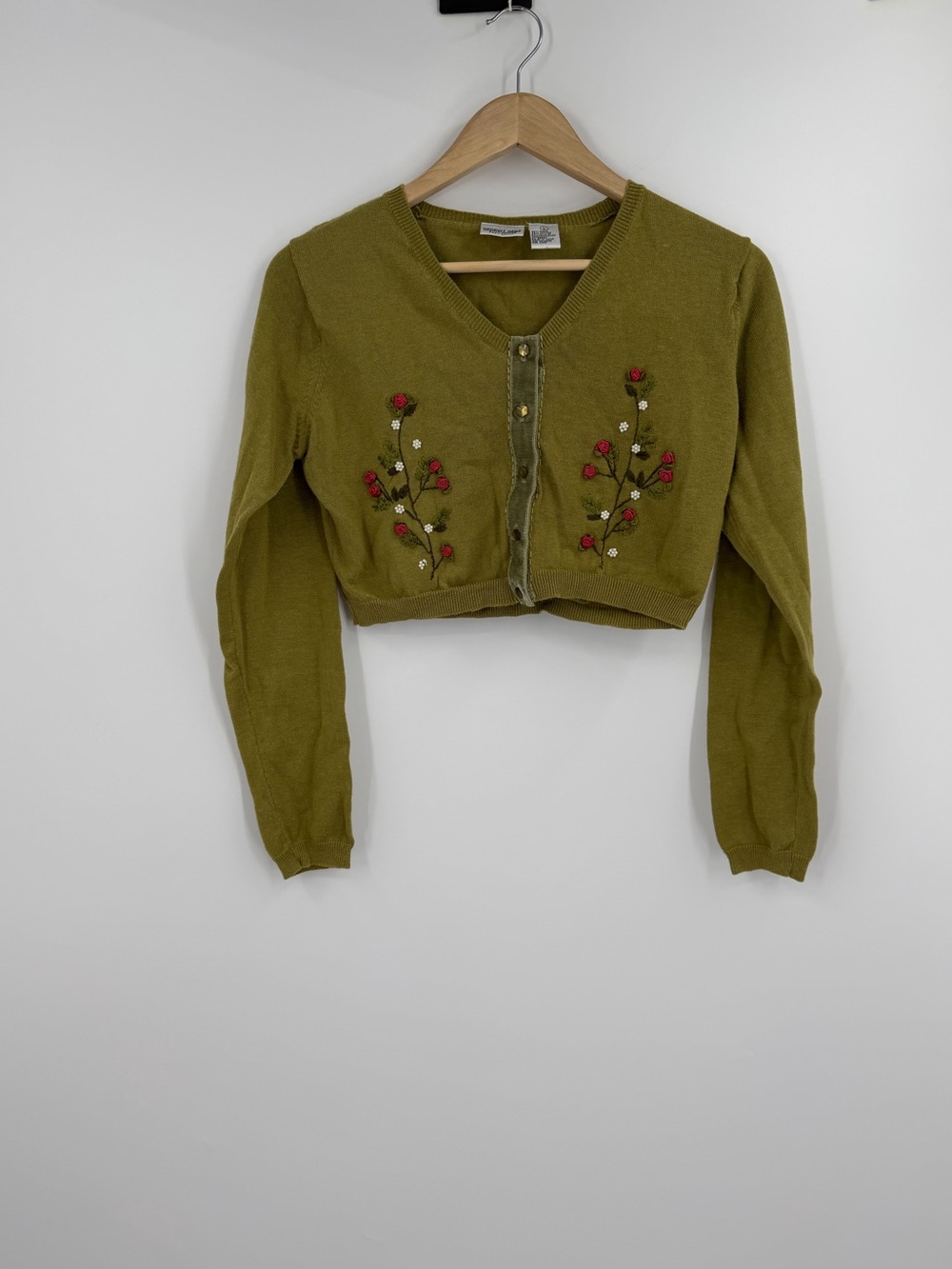 Newport News Cropped Cardigan - Vintage Size L (fits S)